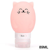 Cat Shaped Refillable Bottle Cat Design Accessories Pet Clever Pink 