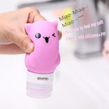 Cat Shaped Refillable Bottle Cat Design Accessories Pet Clever 