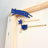 Cat Starry Sky Hair Pin Cat Design Accessories Pet Clever 