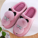Cat Warm Plush Slipper Cat Design Accessories Pet Clever Purple 3 