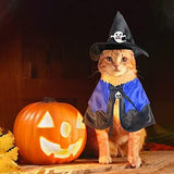 Cat Witch Hat with Pet Cape Dog Clothing Pet Clever 
