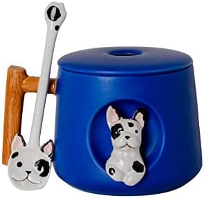 Ceramic Coffee Mug with Lid and Matching Spoon Other Pets Design Mugs Pet Clever 