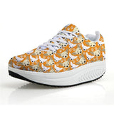 Chihuahua Dog Print Flat Platform Creepers Shoes Dog Design Footwear Pet Clever 6 5 