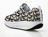 Chihuahua Dog Print Flat Platform Creepers Shoes Dog Design Footwear Pet Clever 