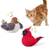 Chirping Birds 2 Pcs with Catnip Cat Pet Clever 