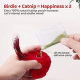 Chirping Birds 2 Pcs with Catnip Cat Pet Clever 