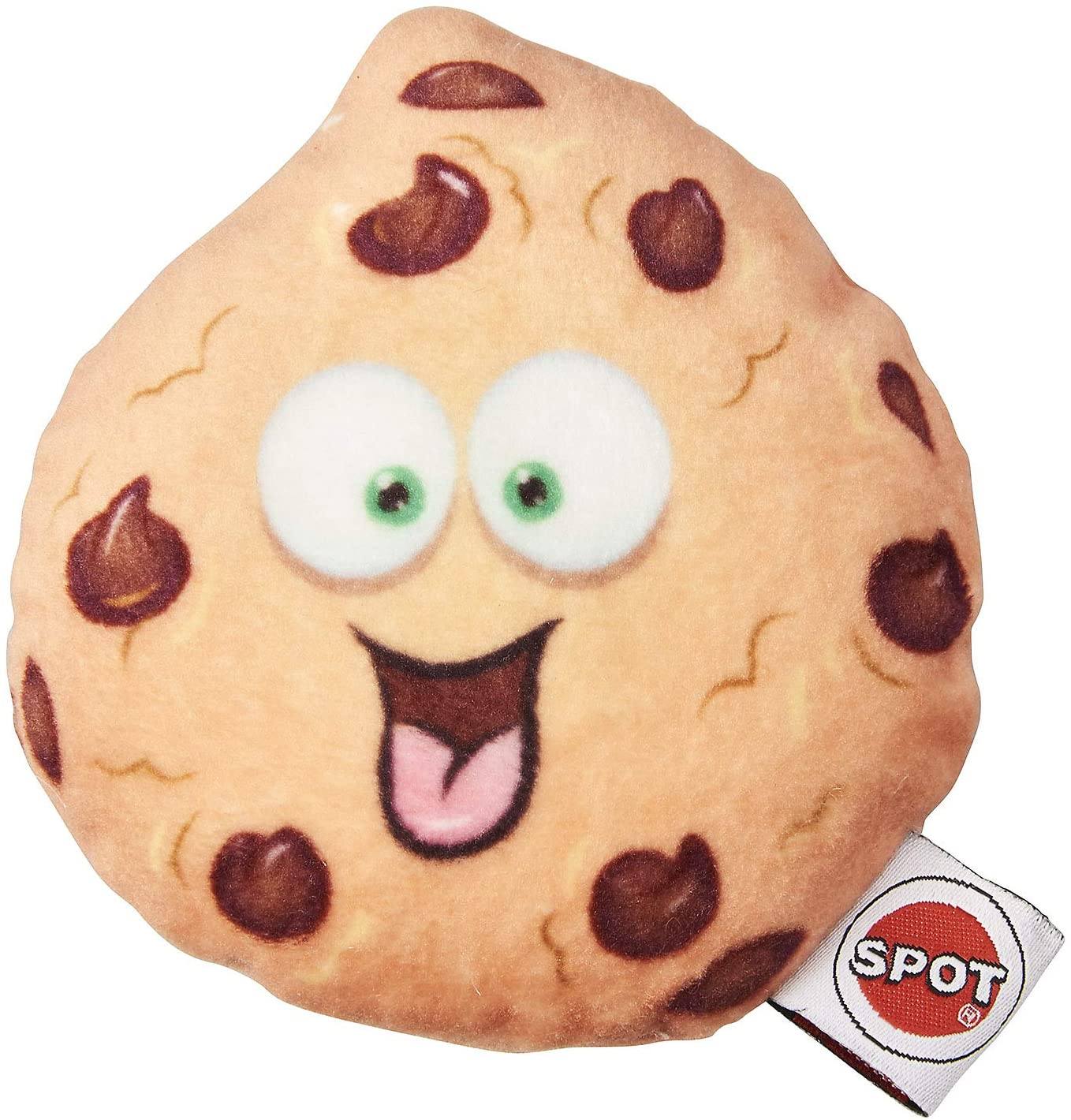 Chocolate Chip Cookie 4 Soft Plush Dog Toy - Pet Clever