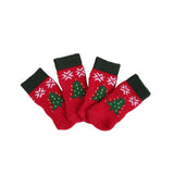 Christmas Theme Pet Socks Cat Clothing Pet Clever Christmas tree S 