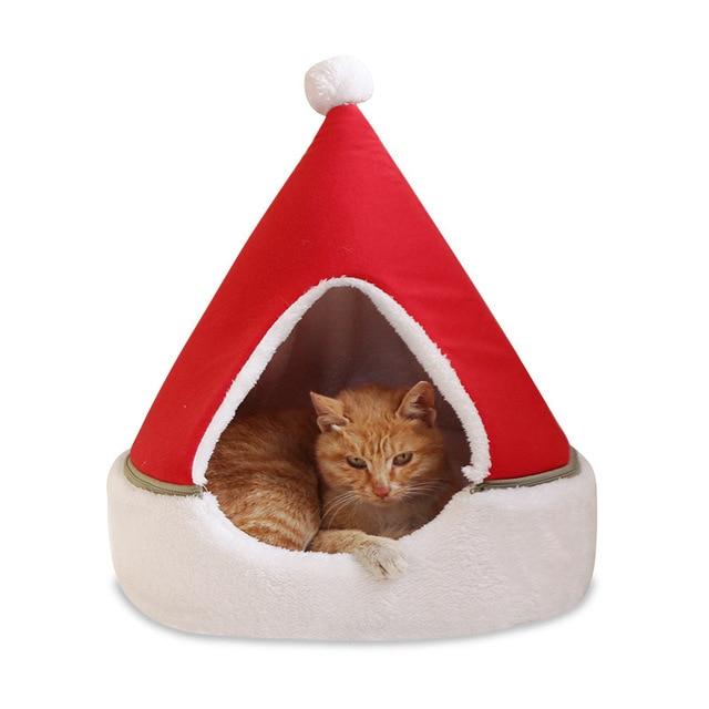 Christmas Tree Shape Pet House Cat Bes & Mats Pet Clever S Red 