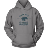 Chubby Unicorn Hoodie Design T-shirt teelaunch Unisex Hoodie Grey S