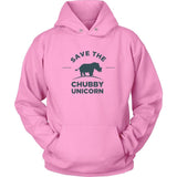 Chubby Unicorn Hoodie Design T-shirt teelaunch Unisex Hoodie Pink S