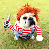 Chucky Doll Halloween Dog costume Dog Clothing Pet Clever 