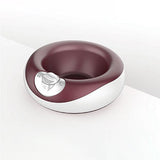Circular Automatic Pet Water Fountain Cat Bowls & Fountains Pet Clever Dark Red 
