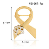 Classic Ribbon with Paw Brooches Cat Design Accessories Pet Clever 