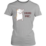 Clingy Cat "Hug Me" Shirt Design T-shirt teelaunch District Womens Shirt Silver XS