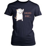 Clingy Cat "Hug Me" Shirt Design T-shirt teelaunch District Womens Shirt Navy XS