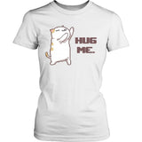 Clingy Cat "Hug Me" Shirt Design T-shirt teelaunch District Womens Shirt White XS