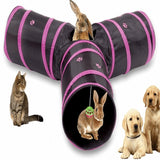 Collapsible Cat Tunnel 3 Way Include Ball Toy Cat Toys Pet Clever 