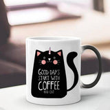 Color Changing Cat Design Mugs Cat Design Mugs Pet Clever 