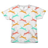 Colorful "Cat Jumping" T-Shirt All Over Print teelaunch Jumping Cat S 