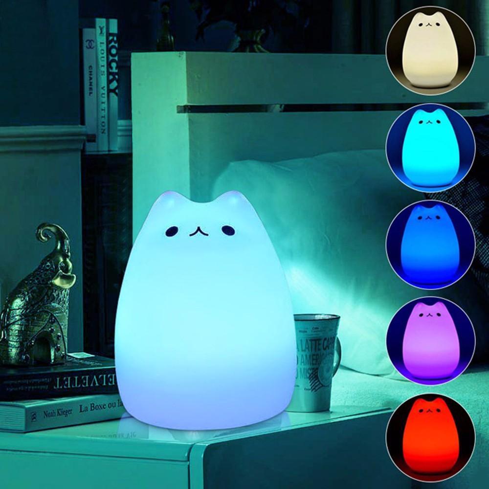 Colorful Cat Lamp Home Decor Cats Pet Clever 