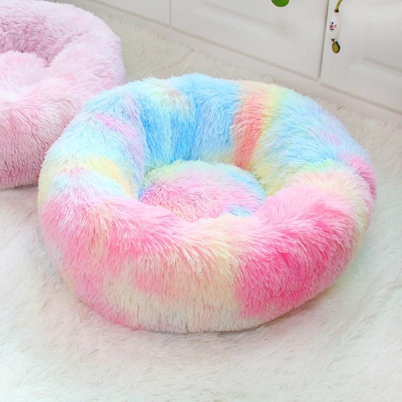 Colorful Round Pet Bed Dog Beds & Blankets Pet Clever L 