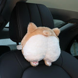 Corgi Butt Shape Car Neck Headrest Dog Design Accessories Pet Clever 