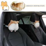 Corgi Butt Shape Car Neck Headrest Dog Design Accessories Pet Clever 