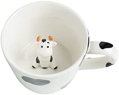 Cow Ceramic Cup Hidden 3D Animal Inside Mug Other Pets Design Mugs Pet Clever 