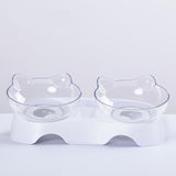 Creative Anti-skid Double Bowls Pet Feeder Cat Bowls & Fountains Pet Clever 