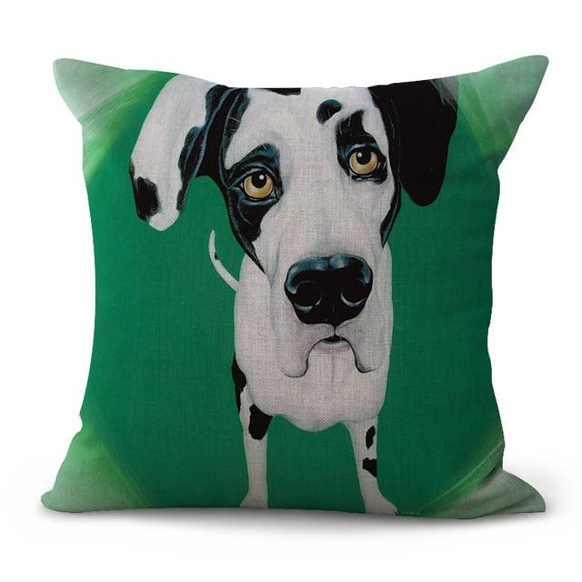 Creative Colorful Cute Dog Cushion Cover Dog Design Pillows Pet Clever 1 