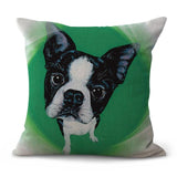 Creative Colorful Cute Dog Cushion Cover Dog Design Pillows Pet Clever 4 