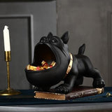 Creative French Bulldog Candy Box Home Decor Dogs Pet Clever Black 