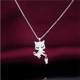 Creative Kitten And Fish Necklace Cat Design Accessories Pet Clever 