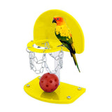 Creative Parrot Basketball Stand Shooting Hoop Bird Toys Pet Clever 