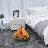 Cute Avocado-Shape Cat and Dog Bed Cat Beds & Baskets Pet Clever 