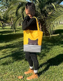 Cute Canvas Tote Bag Cat Design Bags Pet Clever 
