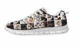 Cute Cat and Dog Print Casual Flat Jogging Shoes Cat Design Footwear Pet Clever US 5 - EU35 -UK3 