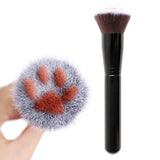 Cute Cat Claw Shape Makeup Brush Cat Design Accessories Pet Clever Black 