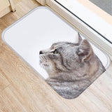 Cute Cat Design Non-slip Floor Mat Cat Design Accessories Pet Clever C 