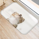 Cute Cat Design Non-slip Floor Mat Cat Design Accessories Pet Clever B 