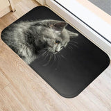 Cute Cat Design Non-slip Floor Mat Cat Design Accessories Pet Clever R 