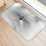 Cute Cat Design Non-slip Floor Mat Cat Design Accessories Pet Clever D 