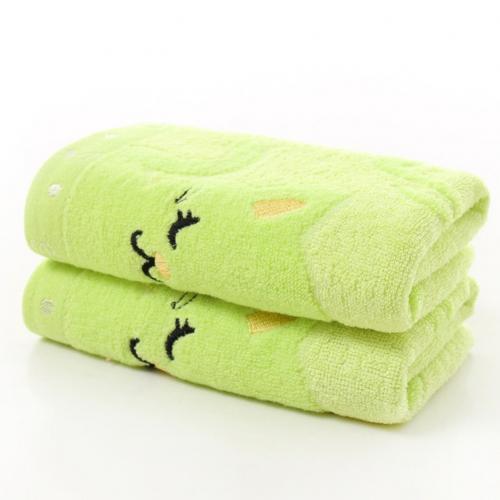 Cute Cat Design Quick-Dry Microfiber Towel Cat Design Accessories Pet Clever Green 
