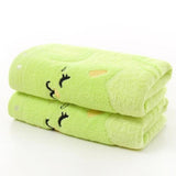 Cute Cat Design Quick-Dry Microfiber Towel Cat Design Accessories Pet Clever Green 