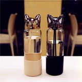 Cute Cat Ear Glass Bottle With Rope Cat Design Mugs Pet Clever 