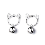 Cute Cat Earring with Bell Cat Design Accessories Pet Clever Style B 