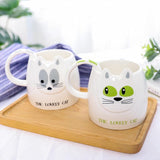 Cute Cat Head Mug Cat Design Mugs Pet Clever 