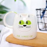 Cute Cat Head Mug Cat Design Mugs Pet Clever 04 