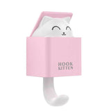 ﻿Cute Cat Home Decoration Key Hook Cat Design Accessories Pet Clever pink 